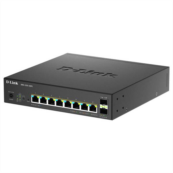 D-Link DMS-1250-10SPL/E D-Link DMS 1250-10SPL - Switch - L2+ - Smart - 2 x 10/100/1000/2.5G (PoE++) síťový switch