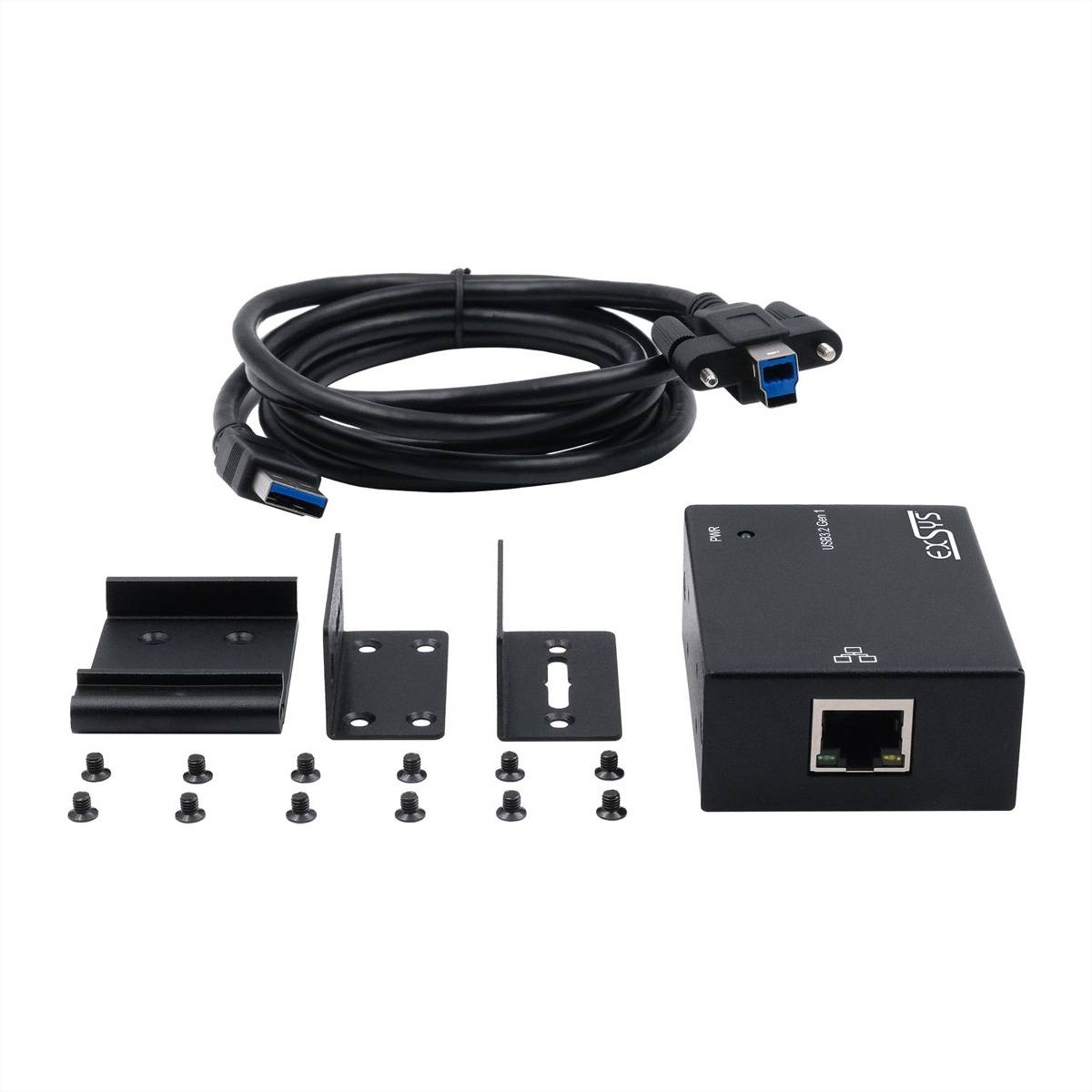 Exsys PC adaptér EXSYS EX-13021HMV USB 3.2 zu Ethernet 1G 0 mm-3