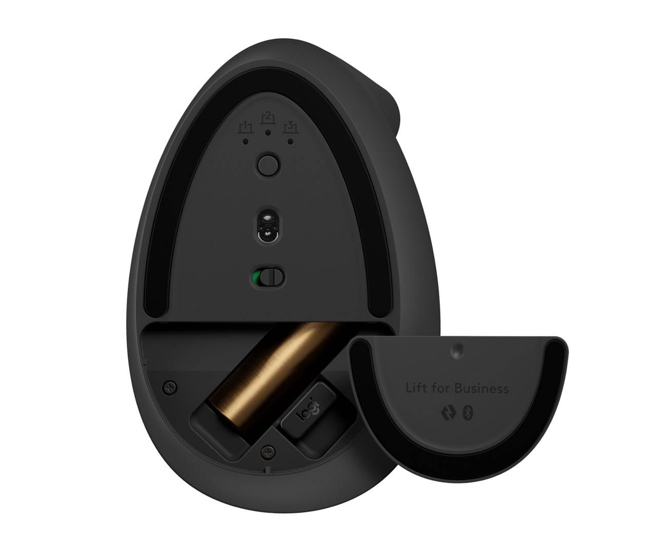 Logitech Ergonomische Maus Lift for Business Graphite optická myš, přenos Bluetooth®, 2 tlačítko, 4000 dpi, grafit-3