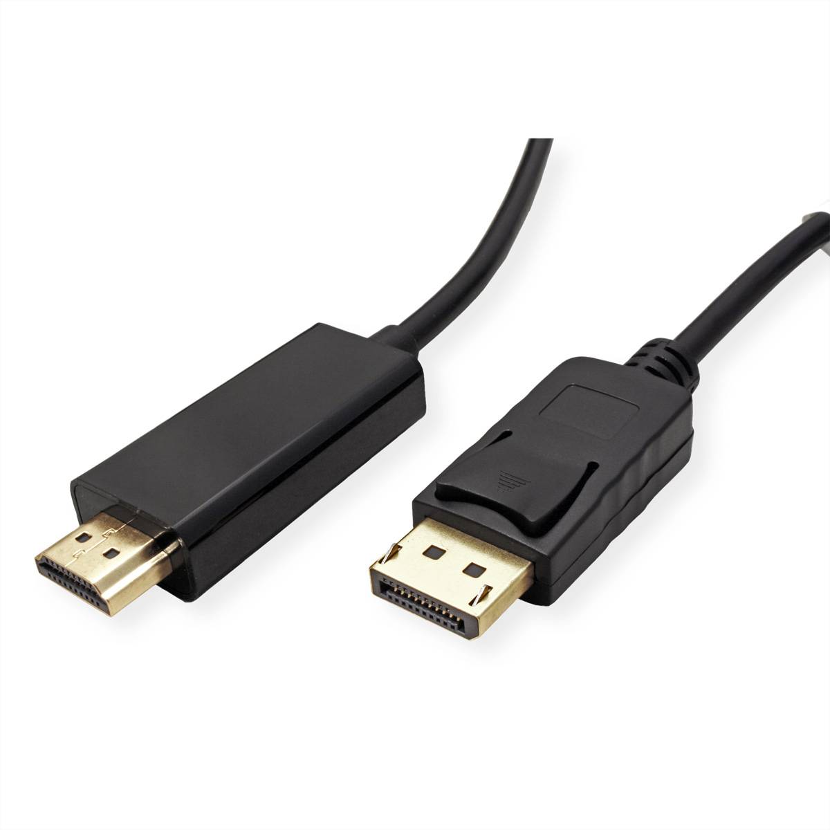 Secomp DisplayPort kabel Konektor DisplayPort, Zástrčka HDMI-A 5.00 m černá S3678 stíněný Kabel DisplayPort-2