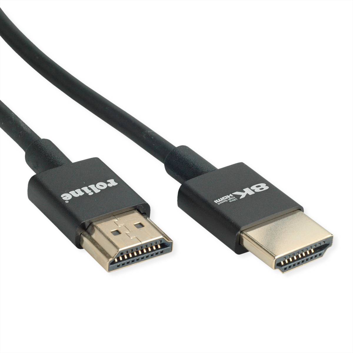 Roline HDMI kabel Zástrčka HDMI-A, Zástrčka HDMI-A 2.00 m černá 11.04.5925 8K UHD HDMI kabel-2