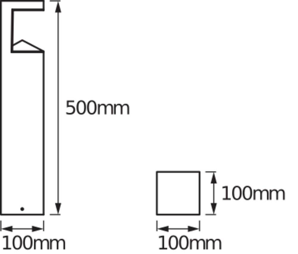 Obrázek ocenění pro LEDVANCE 4058075477919 Endura Style Pyramid 50 venkovní stojací LED lampa LED LED 9.00 W optika ušlechtilé oceli