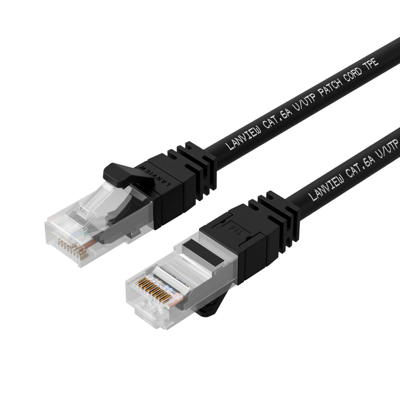 Lanview LV-SFTP6A0025B RJ45 síťové kabely, propojovací kabely 0.25 m černá 1 ks-0