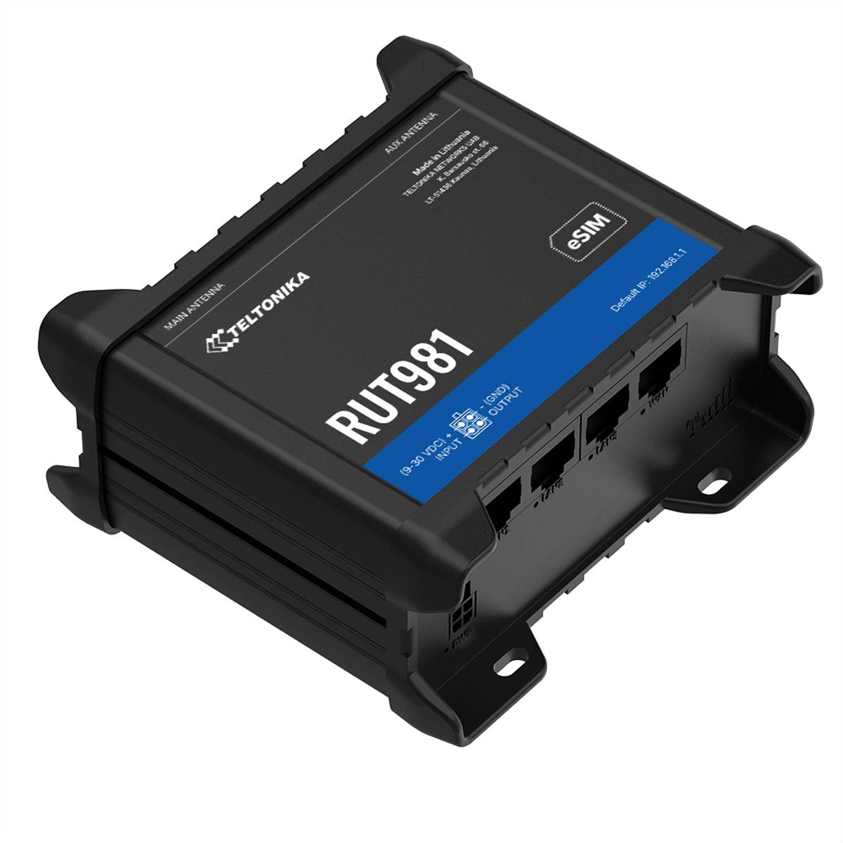 Teltonika TELTONIKA - RUT981 CAT4 LTE Router Dual SIM und eSIM router Integrovaný modem: LTE-1