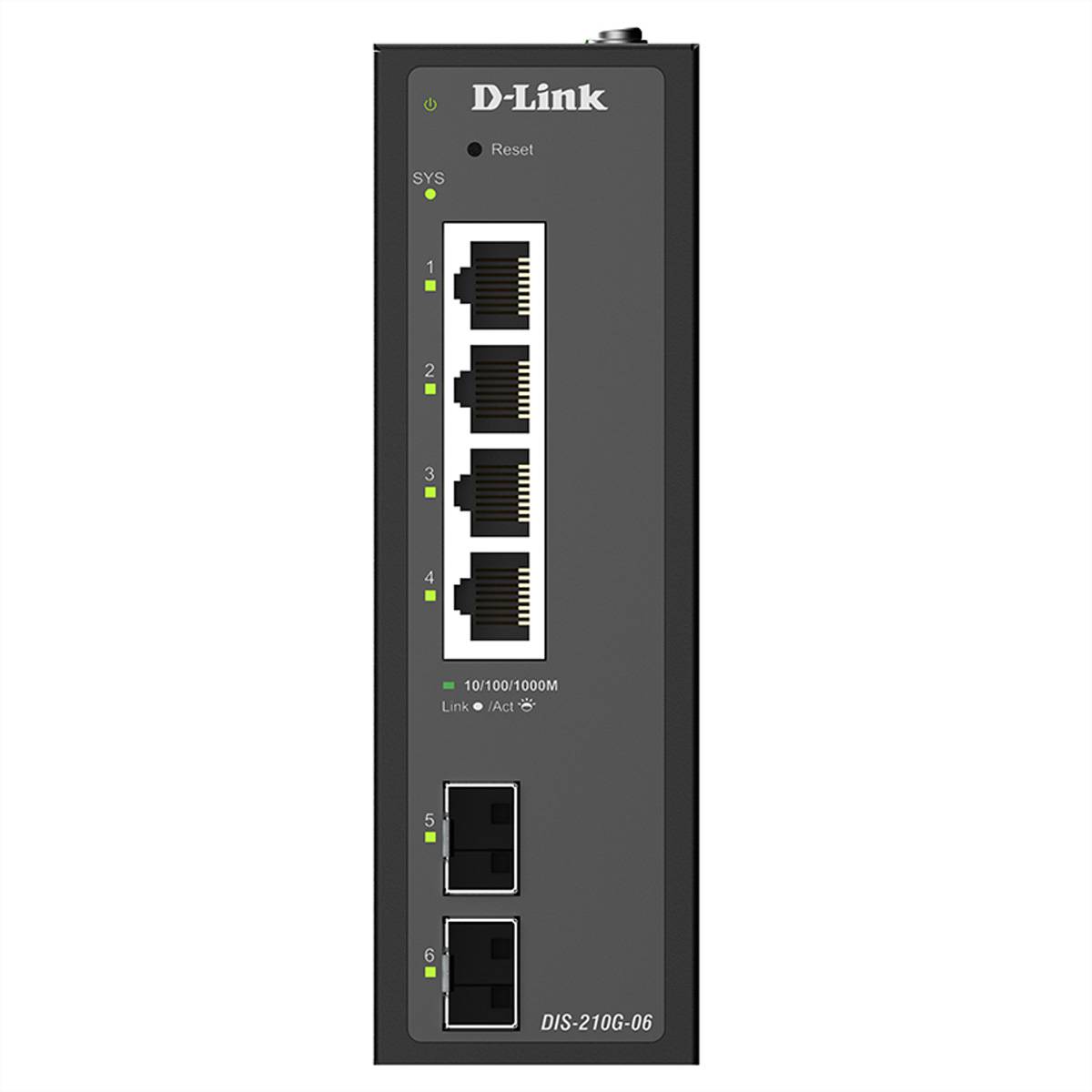 D-Link DIS-210G-06 D-Link DIS-210G-06 6-Port Switch, Smart síťový switch-2