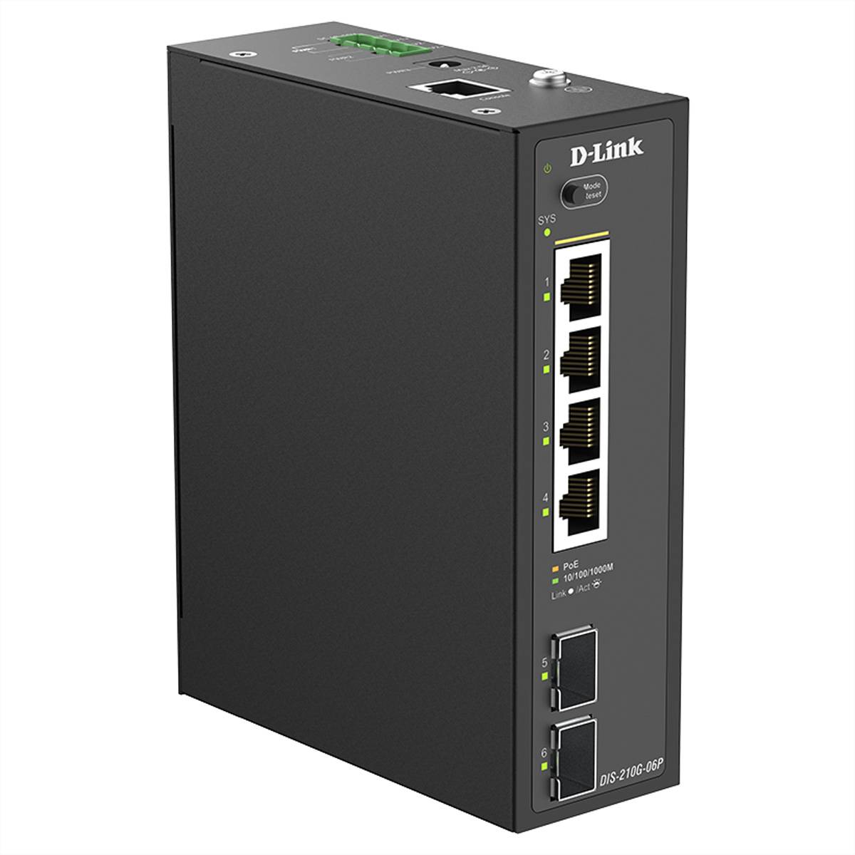 D-Link DIS-210G-06P D-Link DIS-210G-06P 6-Port Switch, Smart síťový switch-1