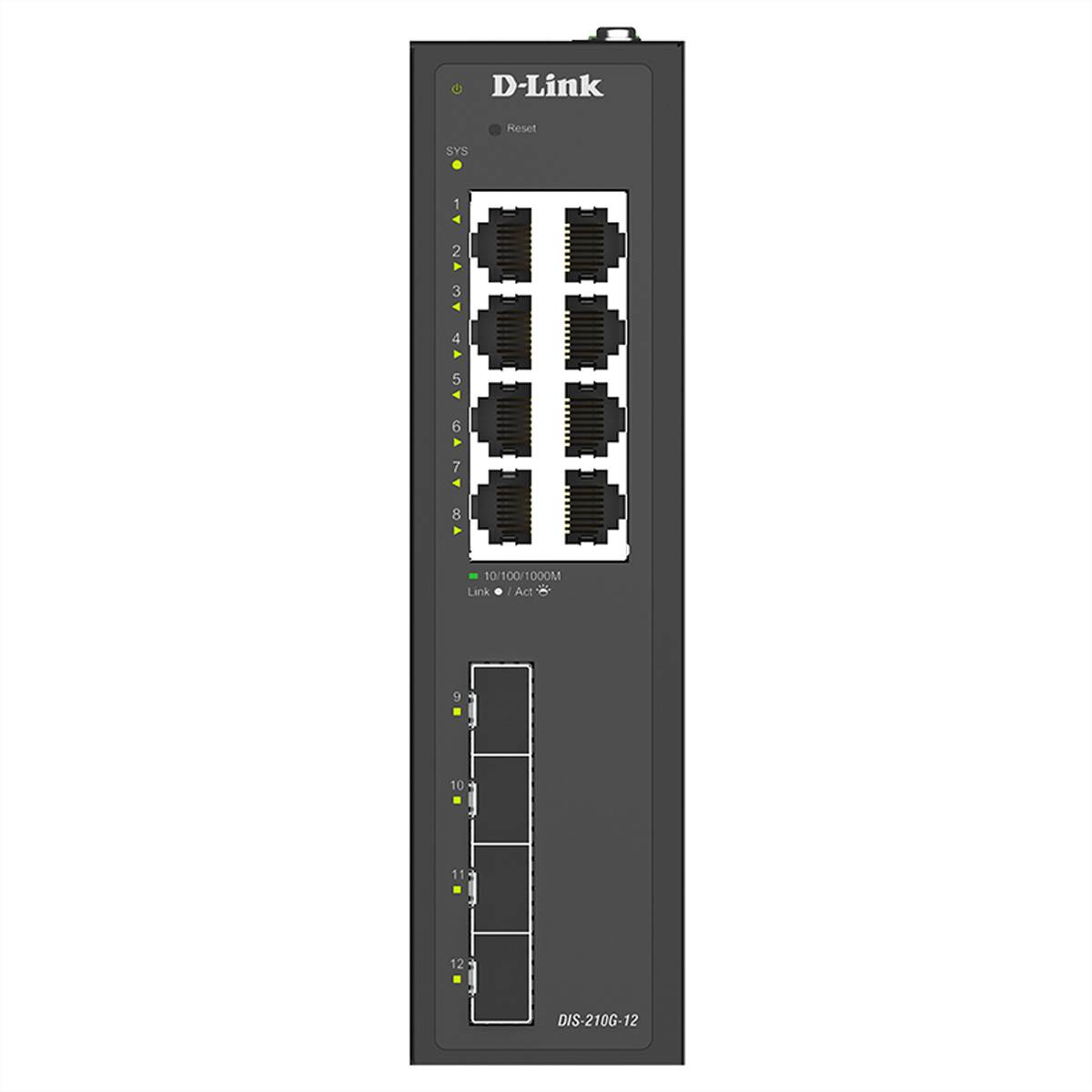 D-Link DIS-210G-12 D-Link DIS-210G-12 12-Port Switch, Smart síťový switch-2