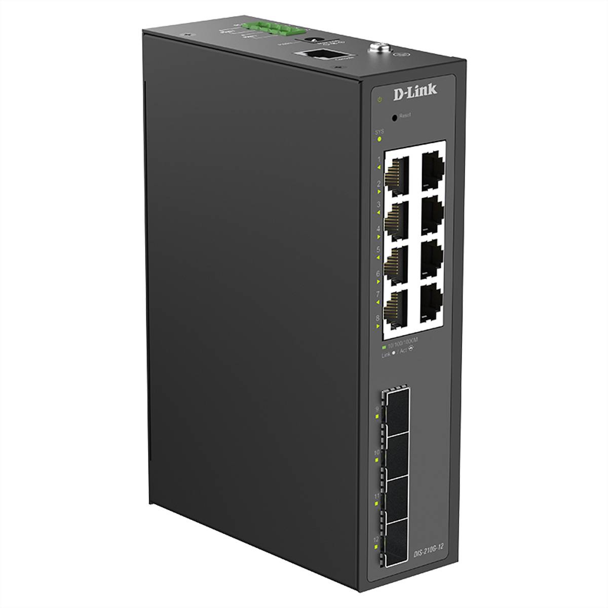 D-Link DIS-210G-12 D-Link DIS-210G-12 12-Port Switch, Smart síťový switch-3