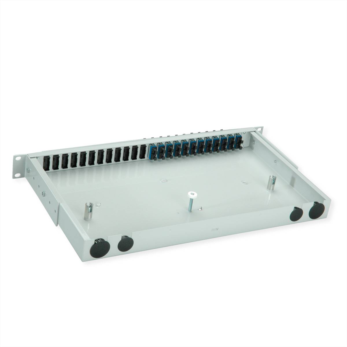 Telegärtner TELEGÄRTNER BASIS V LWL-Panel mit Kupplu Skleněná vlákna 1 U šedá-2