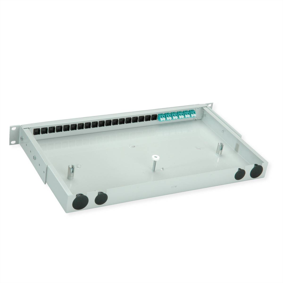 Telegärtner TELEGÄRTNER BASIS V LWL-Panel mit Kupplu Skleněná vlákna 1 U šedá-1