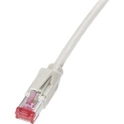 Sieťový prepojovací kábel RJ45 Dätwyler K8708GR.0,50, CAT 6, S/FTP, 0.50 m, sivá