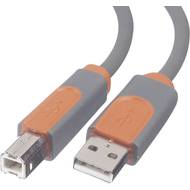 USB 2.0 kabel Belkin CU1000cp3M, 3.00 m, šedá