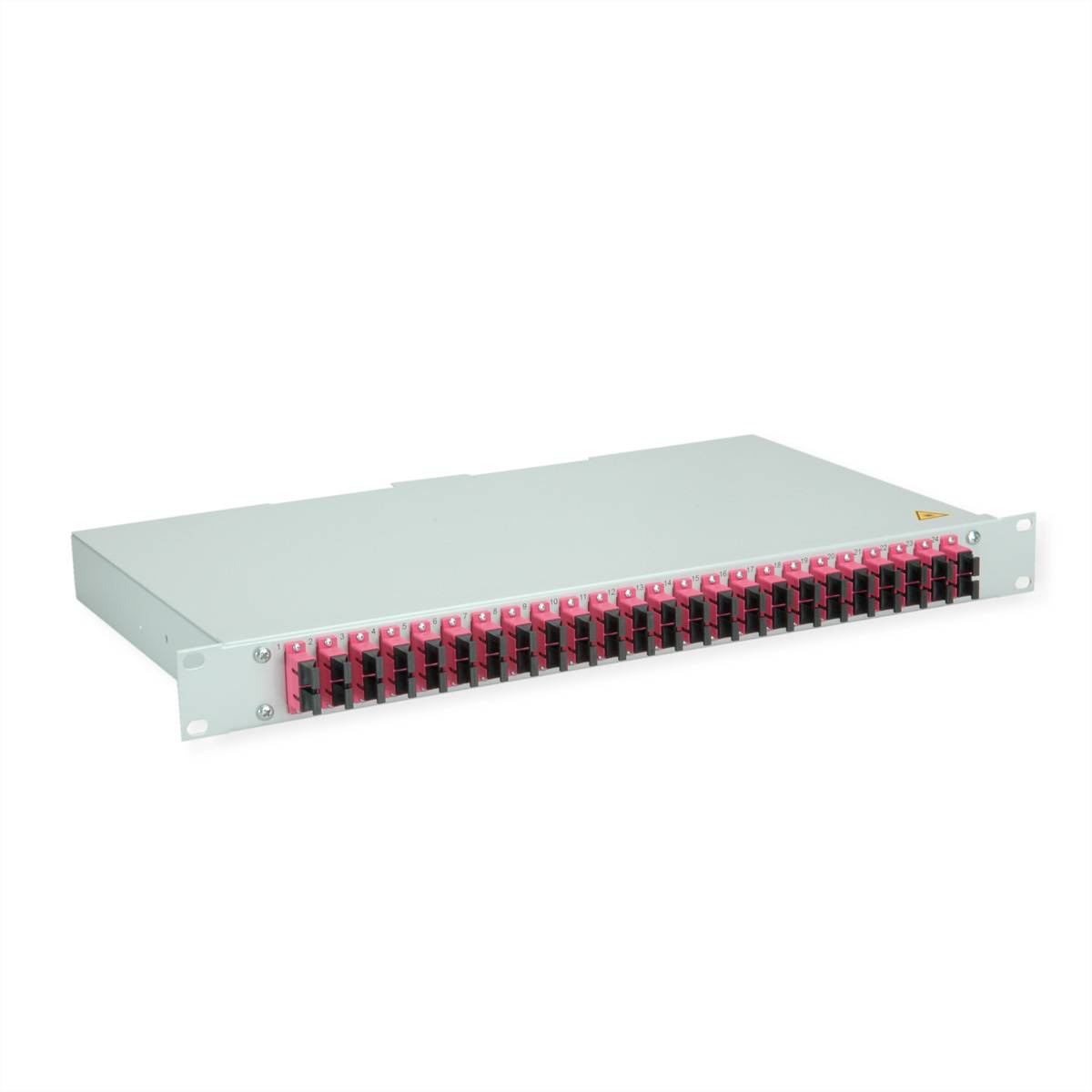Telegärtner TELEGÄRTNER BASIS eco LWL-Panel mit Kupp Skleněná vlákna 1 U šedá-0