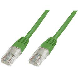 Sieťový prepojovací kábel RJ45 Digitus DK-1511-005/G, CAT 5e, U/UTP, 0.50 m, zelená