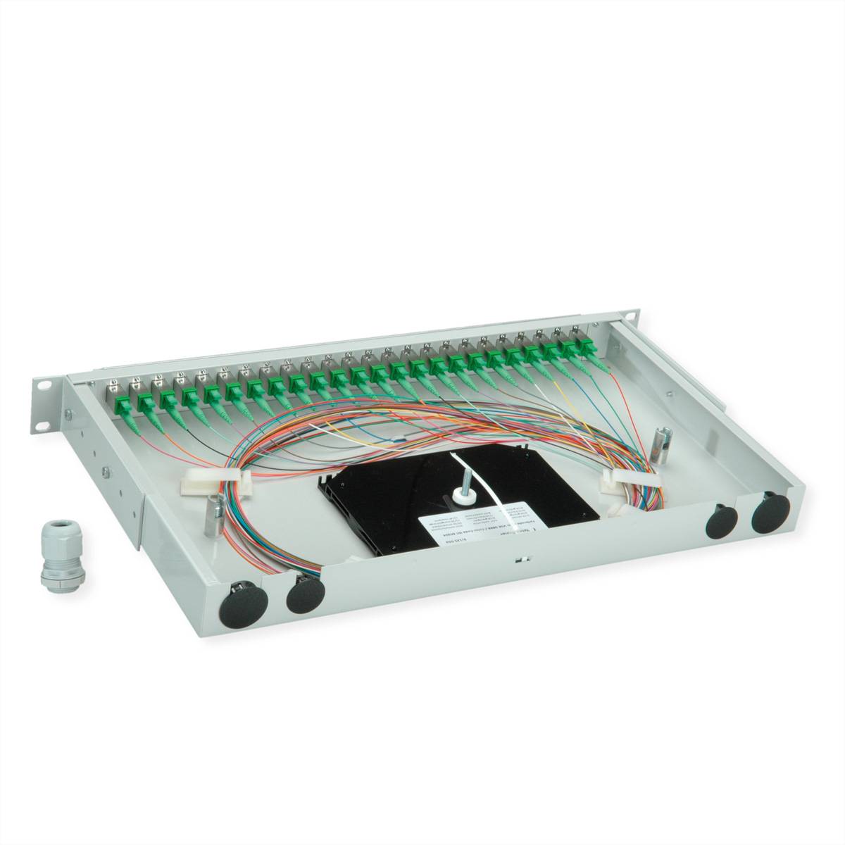 Telegärtner TELEGÄRTNER BASIS V LWL-Panel mit Kupplu Skleněná vlákna 1 U šedá-2