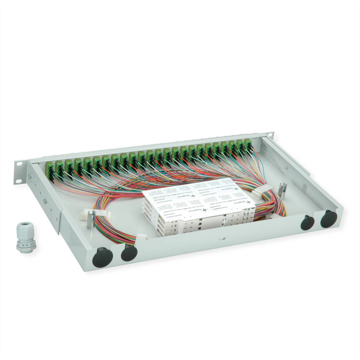Telegärtner TELEGÄRTNER BASIS V LWL-Panel mit Kupplu Skleněná vlákna 1 U šedá-1