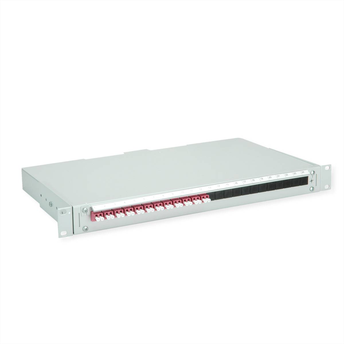 Telegärtner TELEGÄRTNER BASIS V LWL-Panel mit Kupplu Skleněná vlákna 1 U šedá-2