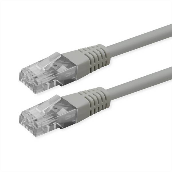 Roline 21.51.0950 RJ45 síťové kabely, propojovací kabely CAT 6 U/UTP 20.00 m šedá nestíněný 1 ks