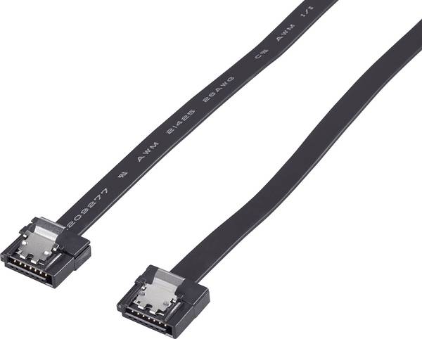 kabel [1x SATA zásuvka 7-pólová - 1x SATA zásuvka 7-pólová] 0.50 m černá Renkforce