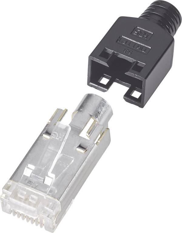 Hirose Electronic TM 11, zástrčka, rovná, počet pólů: 8P8C, černá, 1 ks