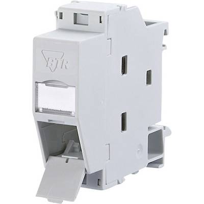 Šedý elektrický jistič s krytem, používaný k přerušení elektrických obvodů při přetížení nebo zkratu.