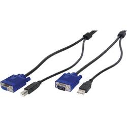 KVM kabel Digitus AK 82301, 1.8 m, černá