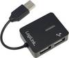 LogiLink UA0139 USB Hub 4 porty USB-A USB 2.0 480 MBit/s černá UA0139