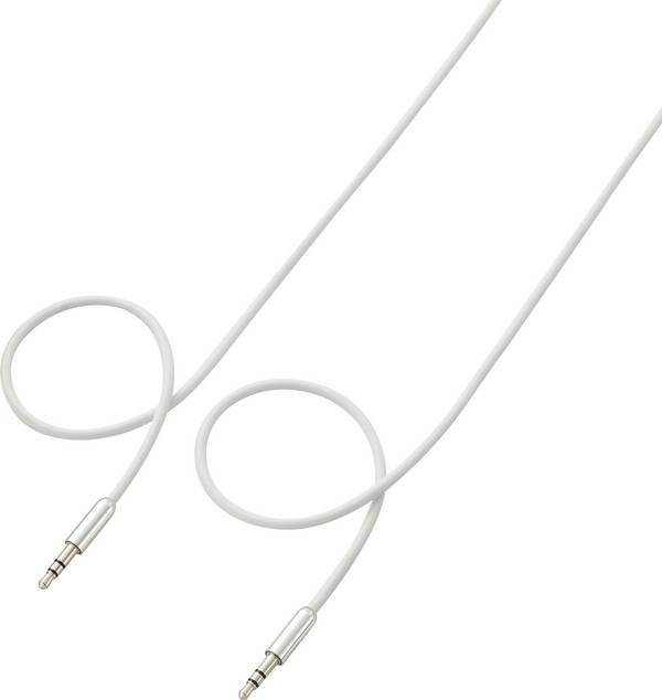 SpeaKa Professional SP-7870512 jack audio kabel [1x jack zástrčka 3,5 mm - 1x jack zástrčka 3,5 mm] 1.00 m bílá SuperSoft opletení