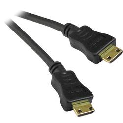 HDMI prepojovací kábel EFB Elektronik K5429.1, 1.00 m, čierna