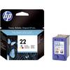 Náplň do tlačiarne HP 22 C9352AE, zelenomodrá, purpurová, žltá