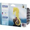 Sada náplní do tlačiarne Epson T0487 C13T04874010, čierna, zelenomodrá, purpurová, žltá