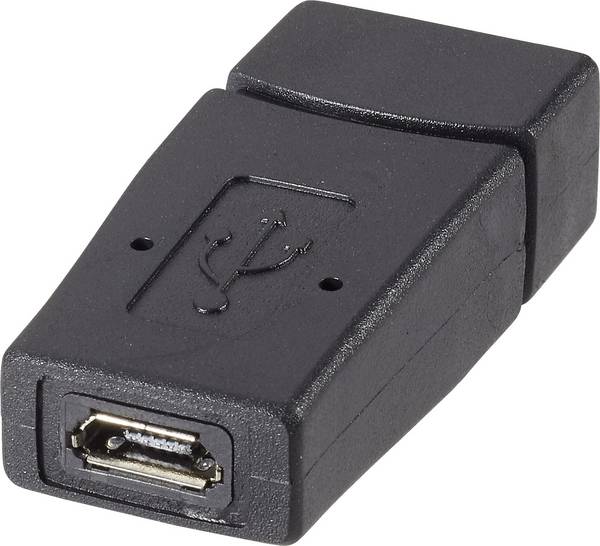 adaptér USB 2.0 Renkforce [1x USB 2.0 zásuvka A - 1x micro USB 2.0 zásuvka B], černá
