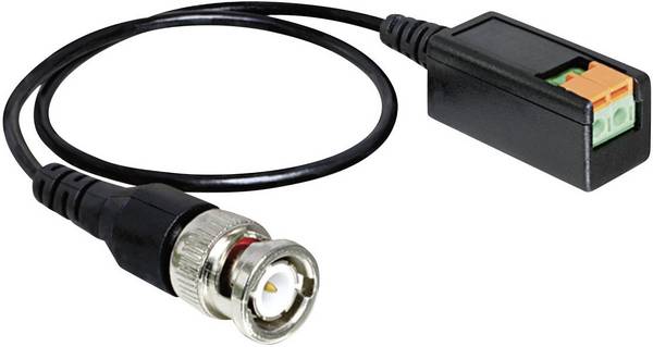 Delock sériový kabel [1x BNC zástrčka - 1x 2vodičové vedení], 0.40 m, černá