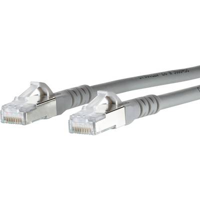 Dva šedé ethernetové kabely s konektory RJ45 na koncích, které se používají pro síťová připojení v počítačových sítích.