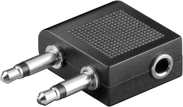 SpeaKa Professional SP-7869752  jack audio Y adaptér [2x jack zástrčka 3,5 mm - 1x jack zásuvka 3,5 mm] černá