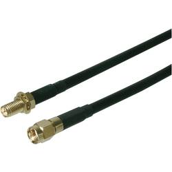 Prodlužovací kabel pro Wi-Fi antény Digitus DB-560200-020-S, pozlacené kontakty, 2 m, černá