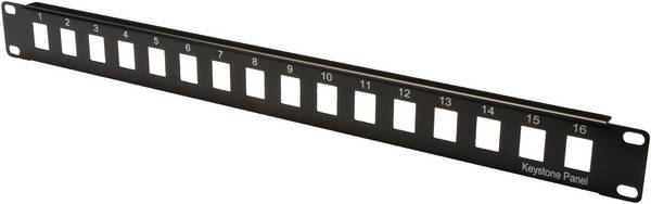 Digitus DN-91400 16 portů síťový patch panel 483 mm (19") nevybavený specifikací 1 U vícebarevná neosazený