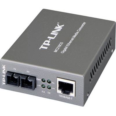 TP-Link Gigabitový ethernetový mediální konvertor. Zařízení s optickými a ethernetovými porty, používané pro konverzi sítí.