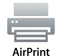 Symbol AirPrintu se stylizovanou tiskárnou.