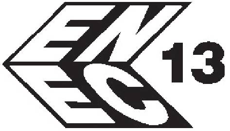 Logo designu 'ENEC 13' na černém pozadí.