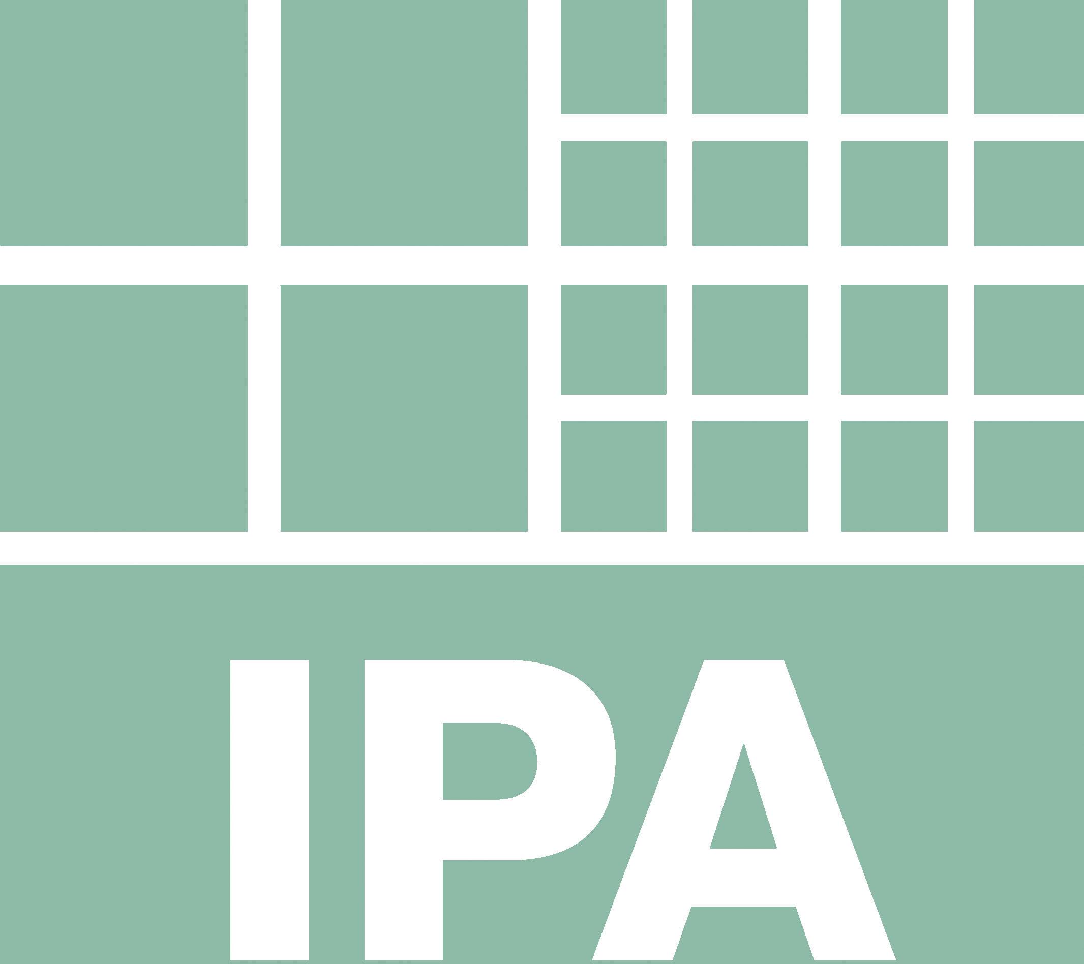 Grafické znázornění s rastrovaným pozadím. Pod ním je velkým písmem napsáno 'IPA'.