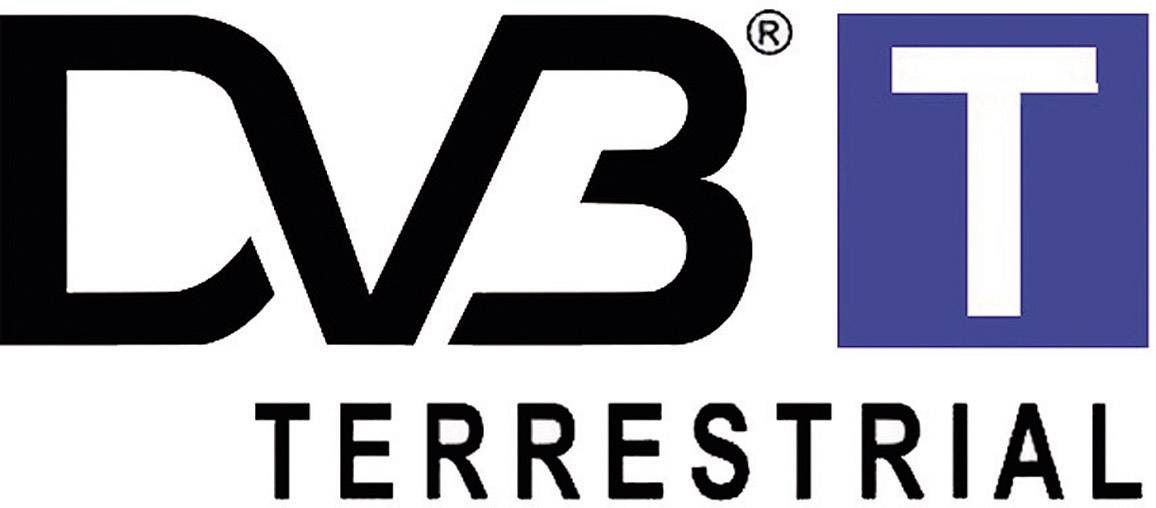 Logo DVB-T pro pozemské digitální vysílání.