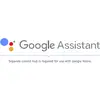 Logo Google Assistenta s textem 'Pro použití s Google Home je nutná samostatná základní stanice'.