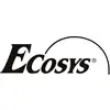 Logo 'ECOSYS' ve stylizovaném písmu, opatřené kruhovým obloukem nad ním.