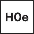 'HOe' v bílém písmu na černém pozadí.