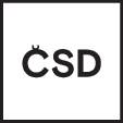 Obrázek zobrazuje logo s písmeny 'CSD' v pixelovaném fontu na černém pozadí.