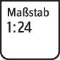 Text v obrázku: 'Měřítko 1:24'.