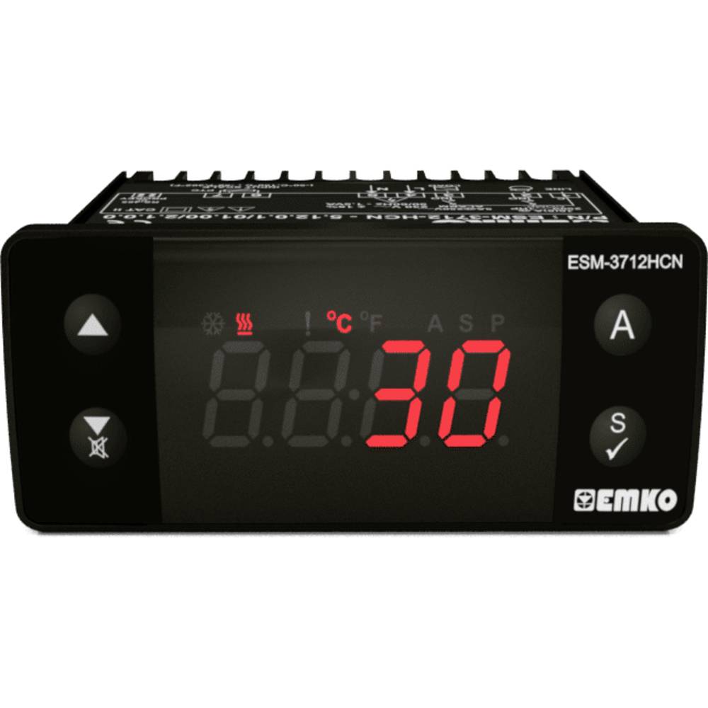 Emko ESM-3712-HCN.5.12.0.1/01.00/2.2.0.0 2bodový regulátor termostat PTC -50 do 130 °C relé 16 A, relé 5 A (d x š x v) 6