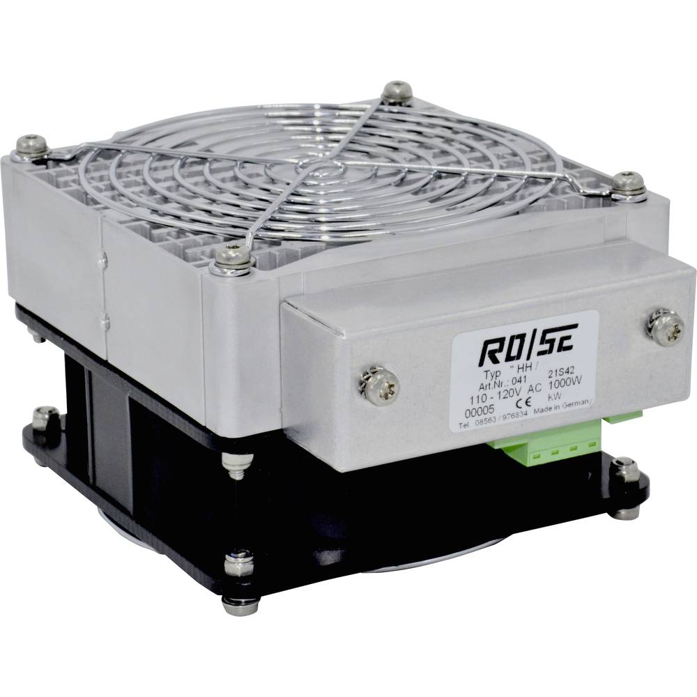 Rose LM topný ventilátor pro skříňové rozvaděče HHS630 220 - 240 V/AC 630 W (d x š x v) 150 x 125 x 80 mm (bez držáku) 1