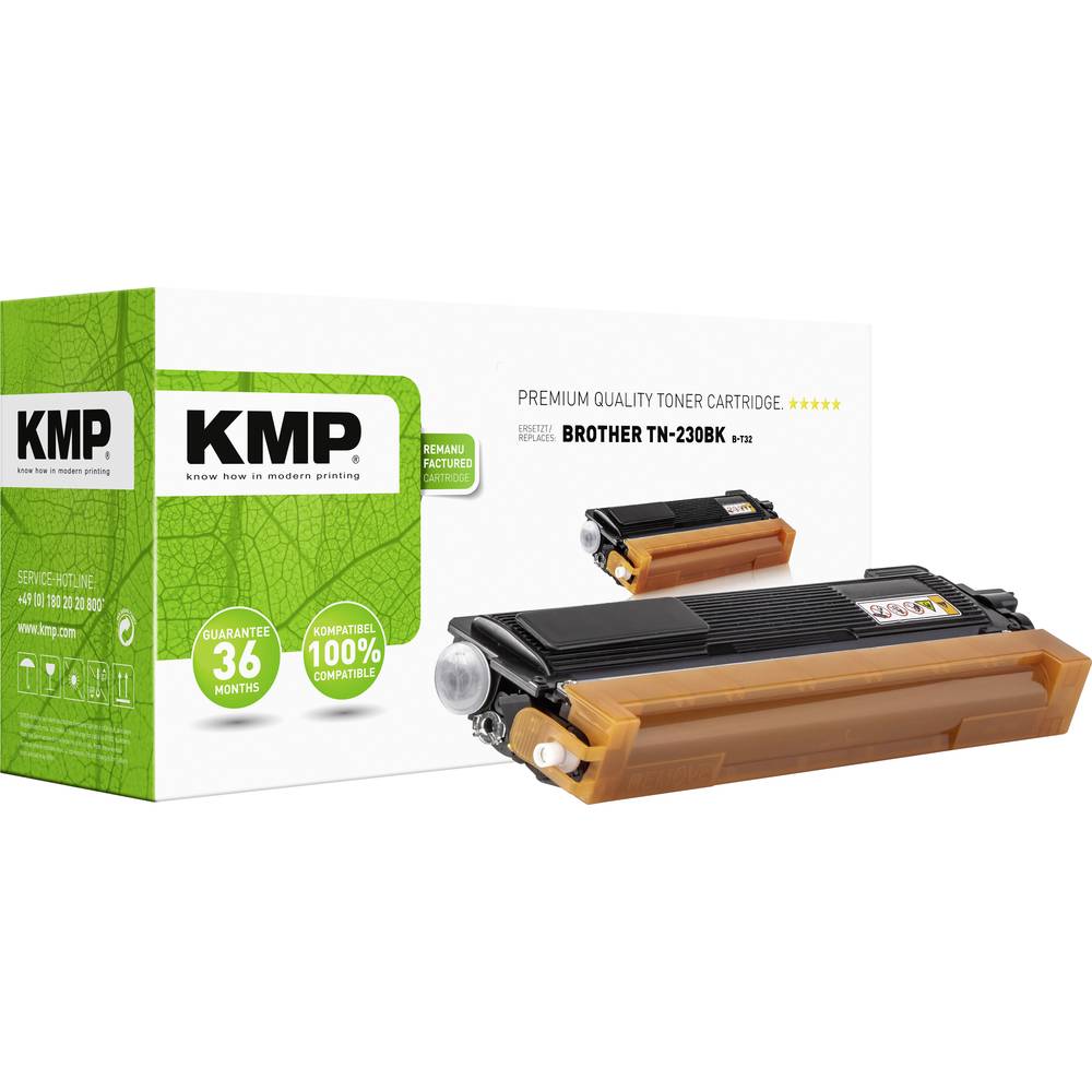 KMP náplň do tiskárny náhradní Brother TN-230BK, TN230BK kompatibilní černá 2200 Seiten B-T32